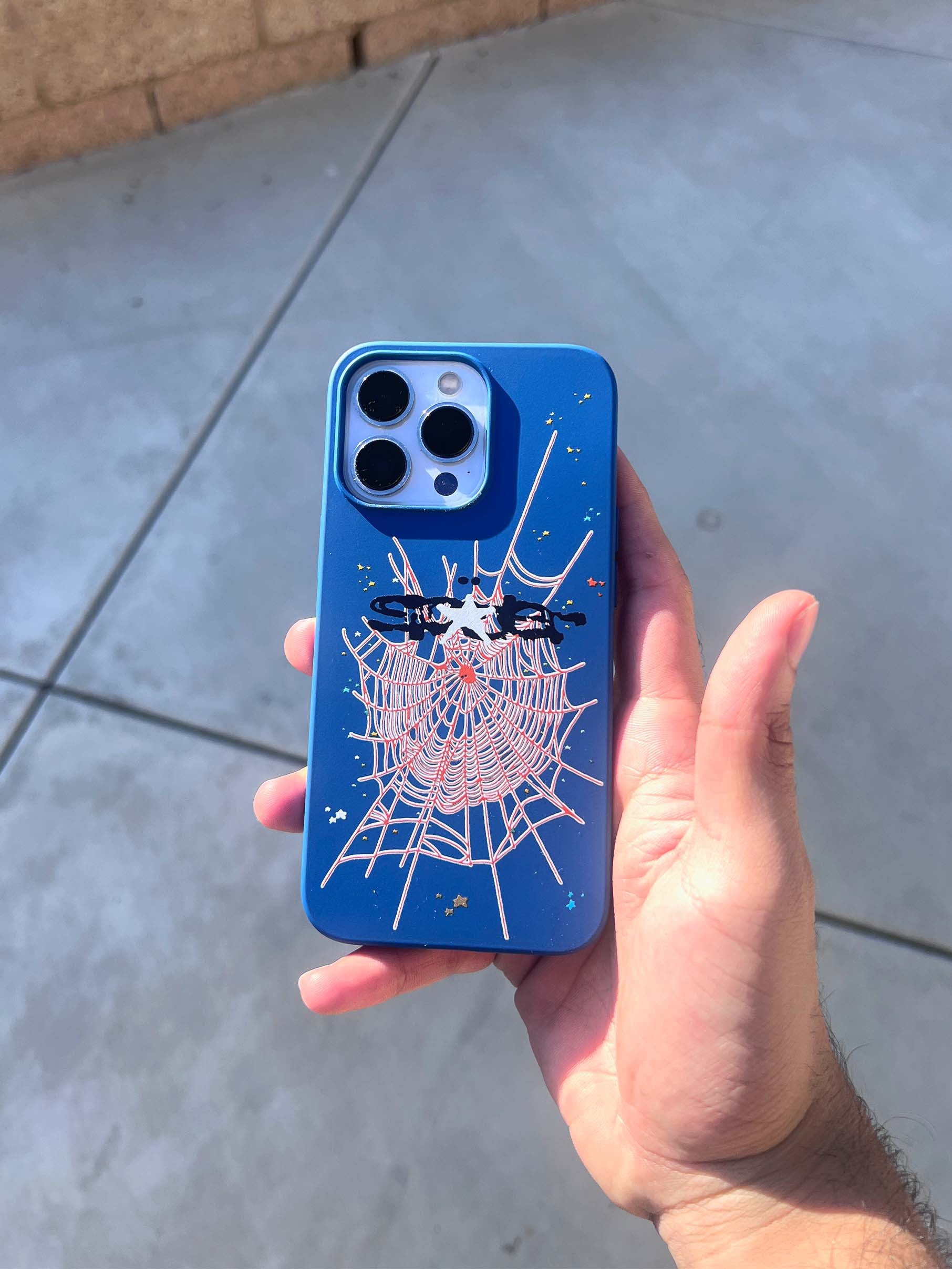 Blue/Orange Spider Case