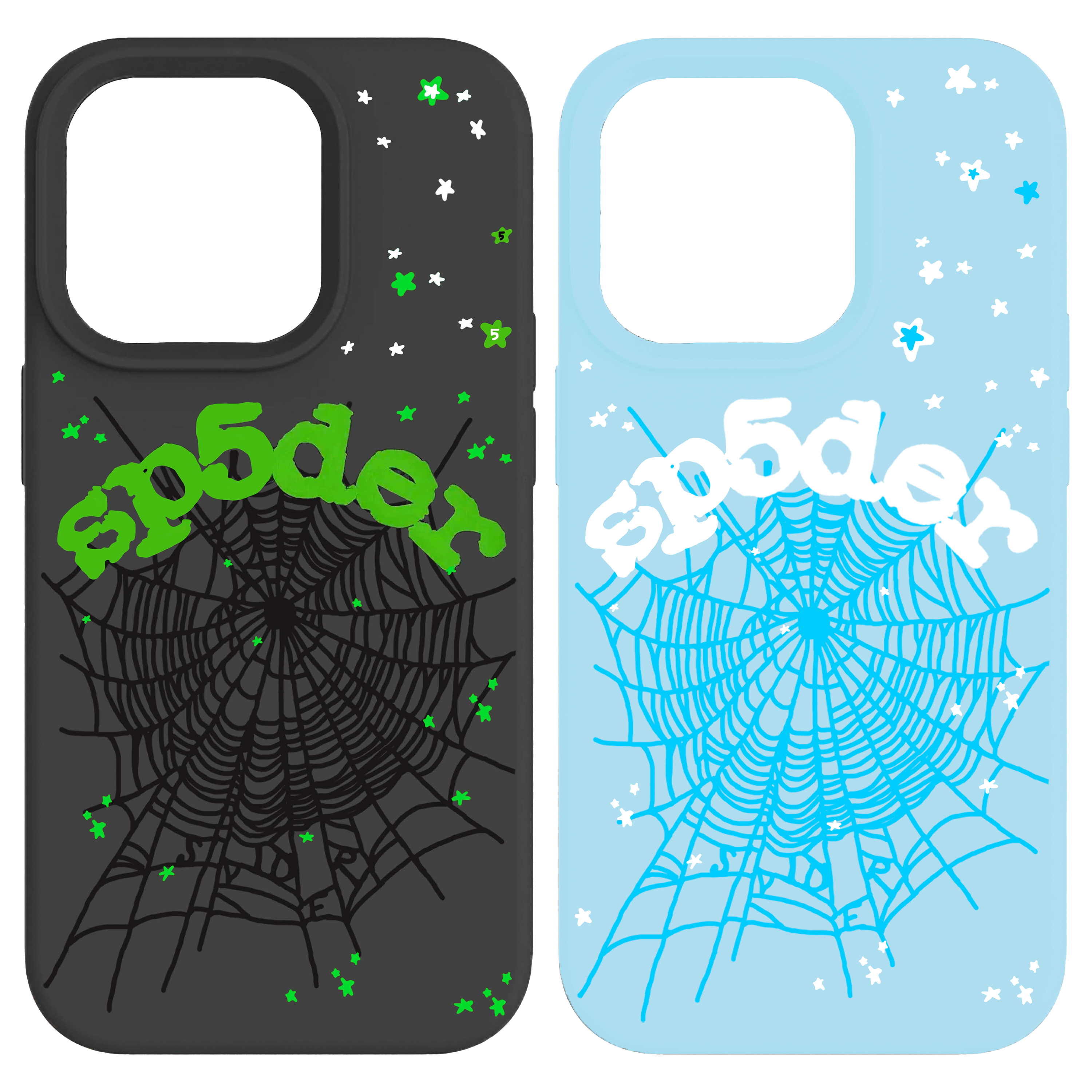 Green/Gray Spider Case x Blue Spider Case