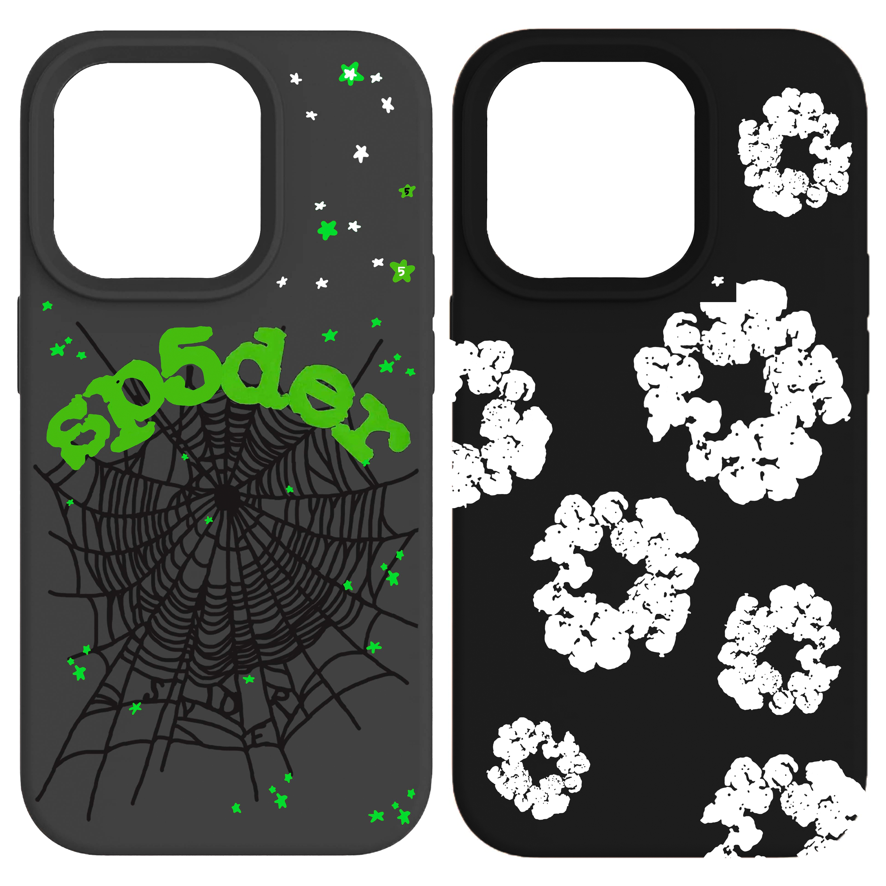 Green/Gray Spider x Cotton Wreath Case