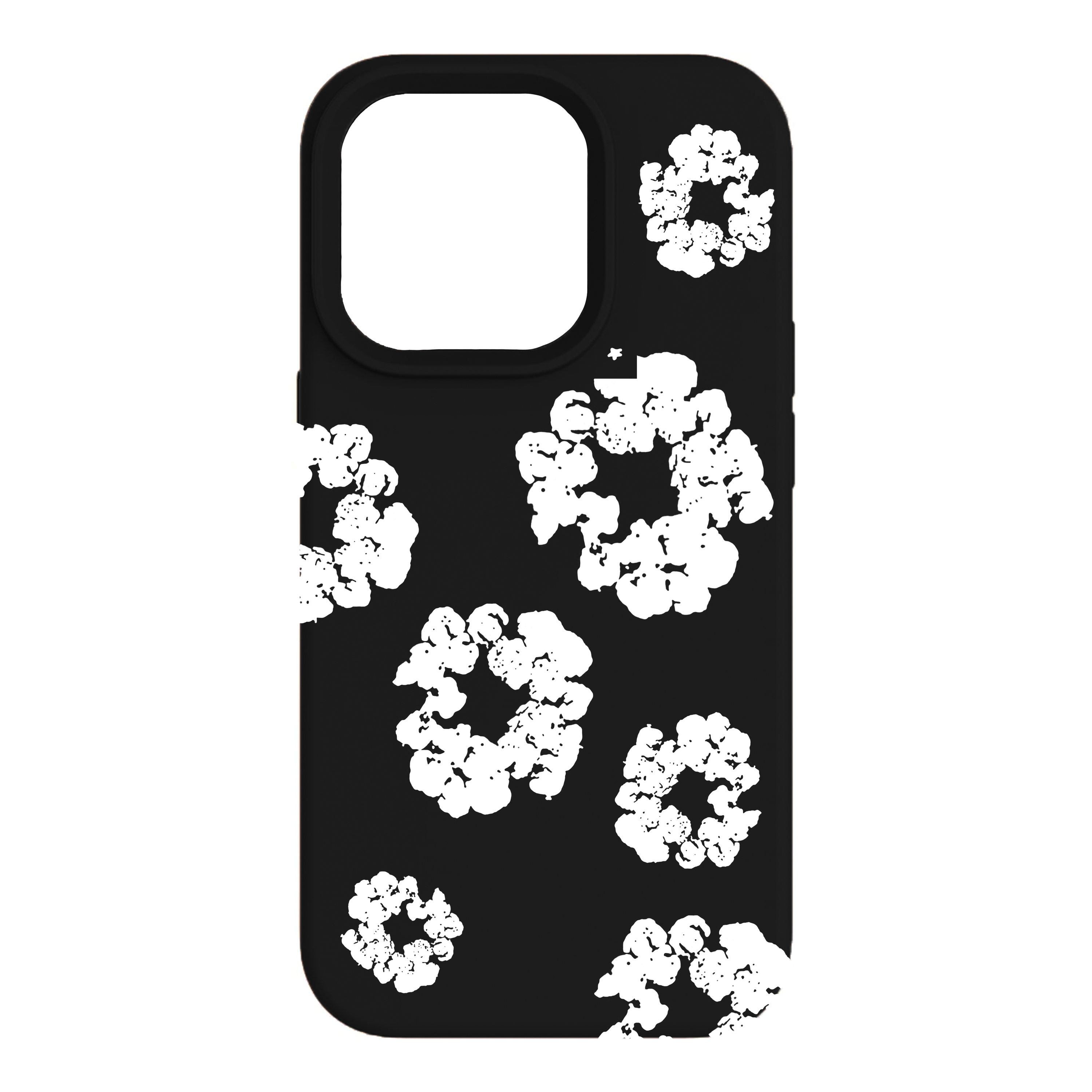 Cotton Wreath Case (Black/White)