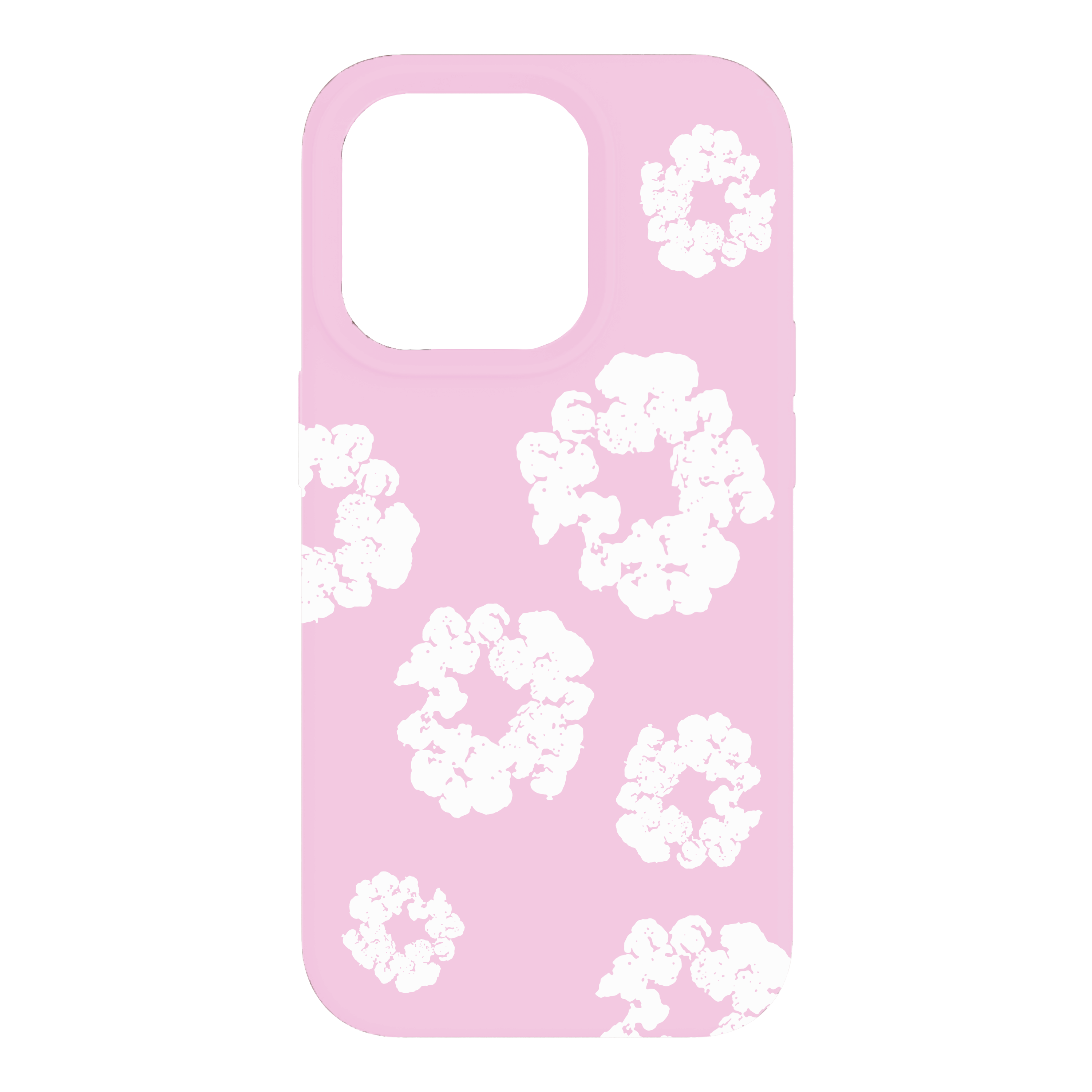 Cotton Wreath Case (Pink/White)