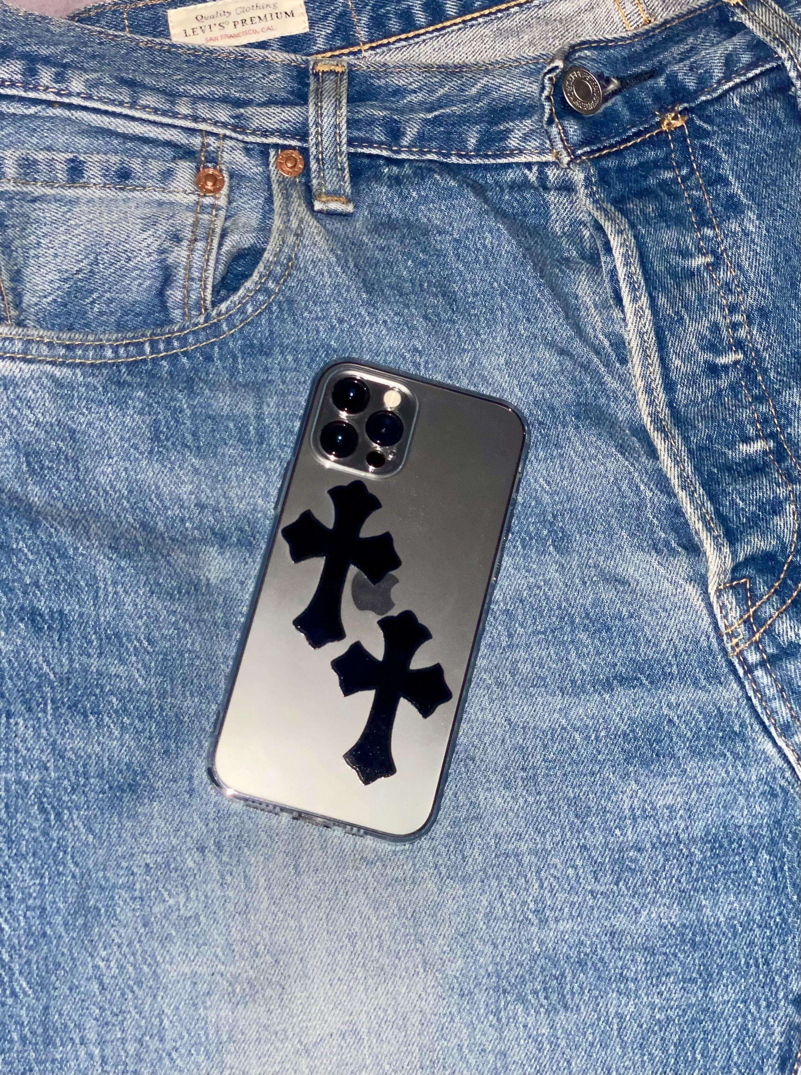Cross Patch Chrome Hearts Inspired iPhone Case